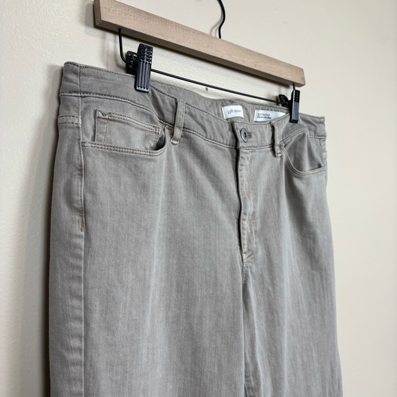J. Jill Jeans Womens 14 Grey Boyfriend Straight Leg Ankle Zip Fly 5 Pocket Denim - Picture 2 of 9